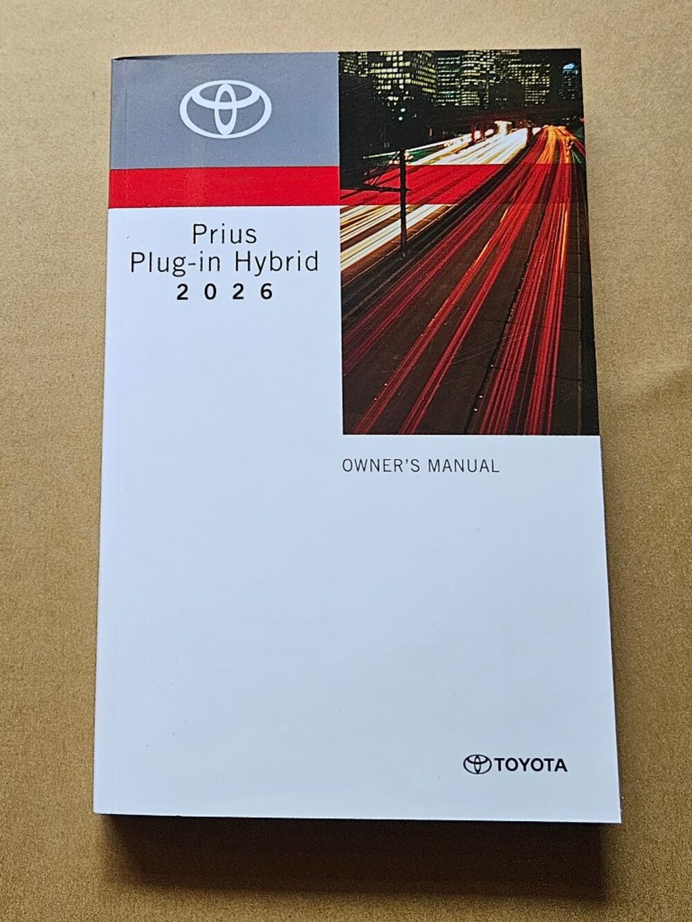 2026 TOYOTA PRIUS PLUG-IN HYBRID Owner's Manual